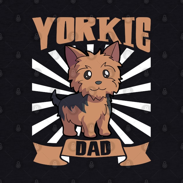 Yorkie Dad - Yorkshire Terrier by Modern Medieval Design